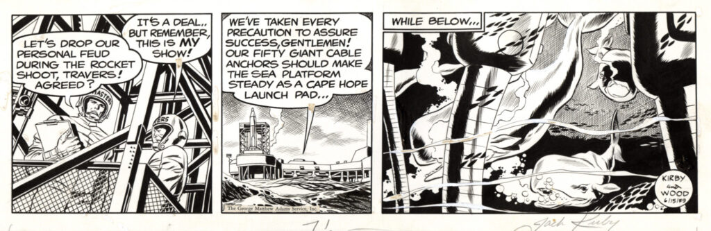 Jack Kirby Skymasters Original Comic Strip Art