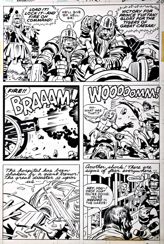 Jack Kirby Kamandi Original Comic Art