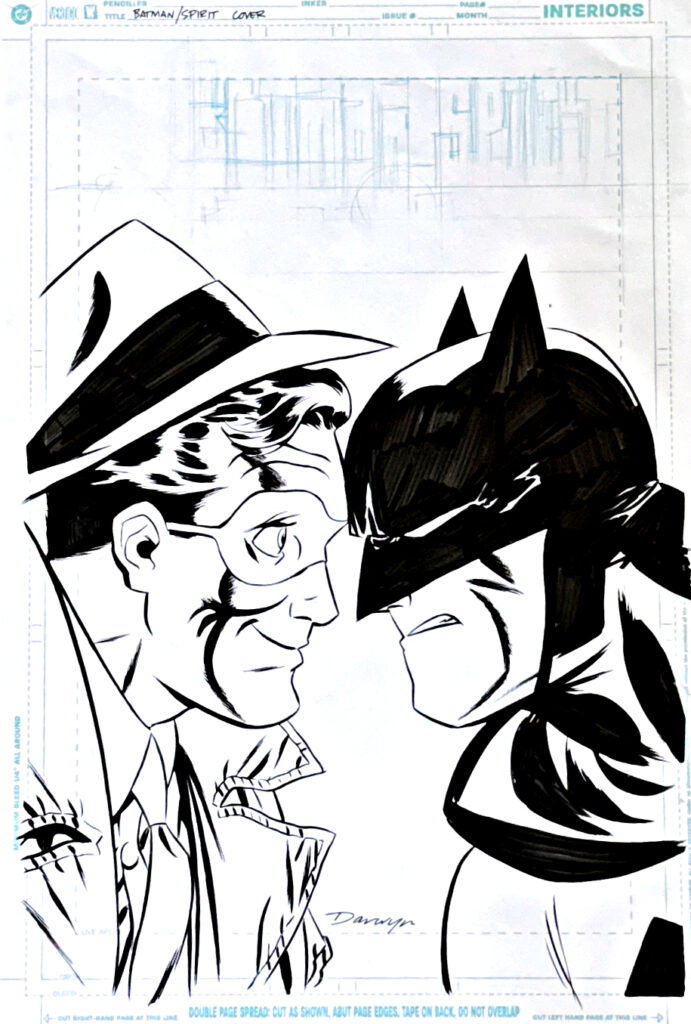 Batman /The Spirit Cover #1 Original Art by Darwin Cooke from the collection of Greg Goldstein.