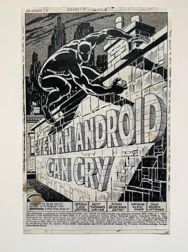 Original art on display at the Lucas Museum of Narrative Arts, September 2026, Los Angeles. Photo by Greg Goldstein.
