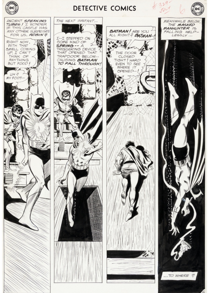 Carmine Infantino Batman art (Detective Comics #329) From the collection of Greg Goldstein.