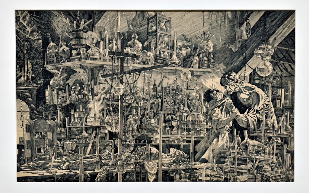 Original art on display at the Lucas Museum of Narrative Arts, September 2026, Los Angeles. Photo by Greg Goldstein.